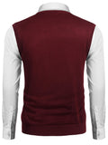 Casual Elastic Knit Pullover Argyle Vest (US Only)