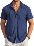 Casual Textured Button Down Shirt (US Only)
