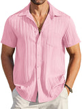 Casual Textured Button Down Shirt (US Only)