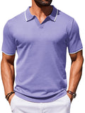 Casual Old Money Knit Polo Shirt (US Only)