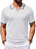 Casual Old Money Knit Polo Shirt (US Only)