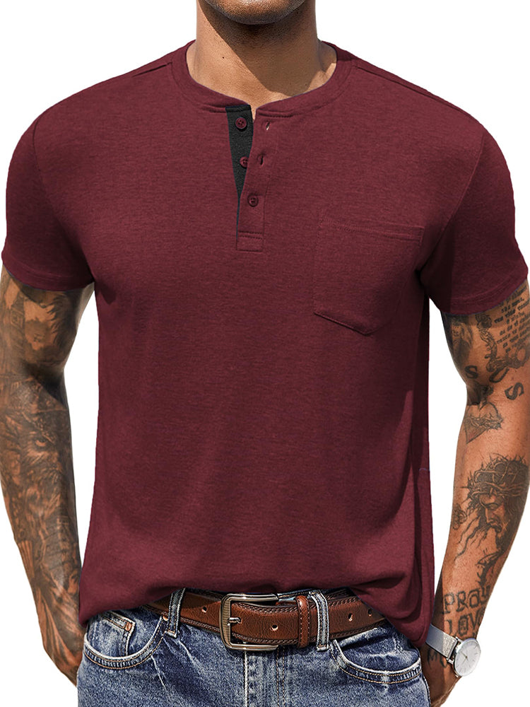 Casual Basic Henley Shirt (US Only)