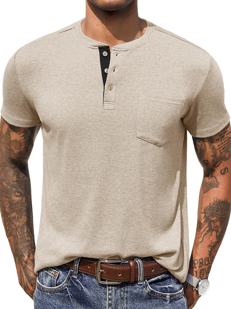 Casual Basic Henley Shirt (US Only)