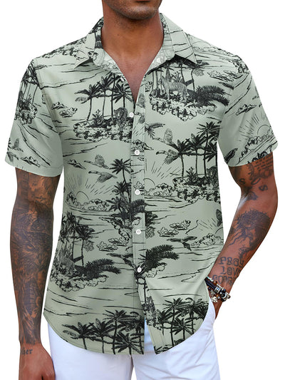 Casual Hawaiian Printed Vacation Shirt (US Only)