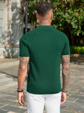 Ribbed Knit Textured Polo Shirt (US Only)