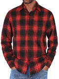 Casual Button Down Plaid Flannel Shirt (US Only)