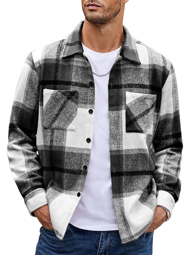 Stylish Comfy Flannel Plaid Shirt (US Only) Shirts coofandy 