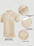 Casual Textured Knit Polo Shirt (US Only)