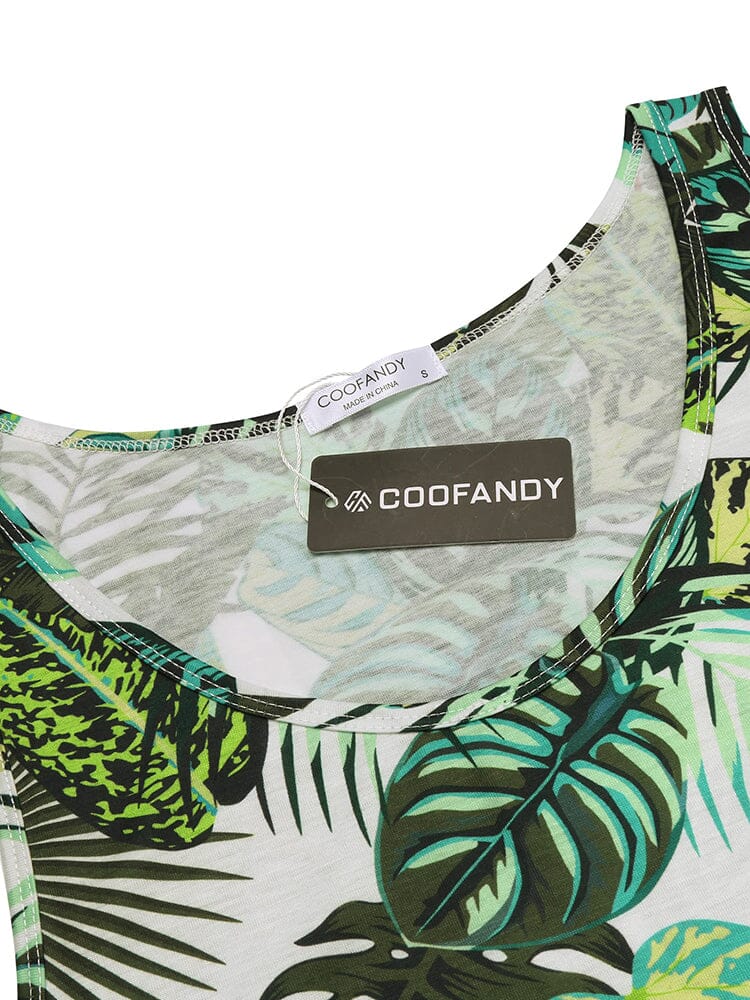 Hawaiian Floral Tank Top Holiday Set (US Only) Sets coofandy 