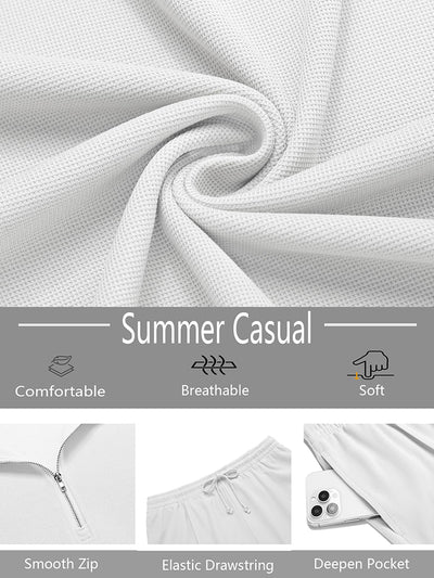 Fashion Polo Shirt Shorts Set (US Only)