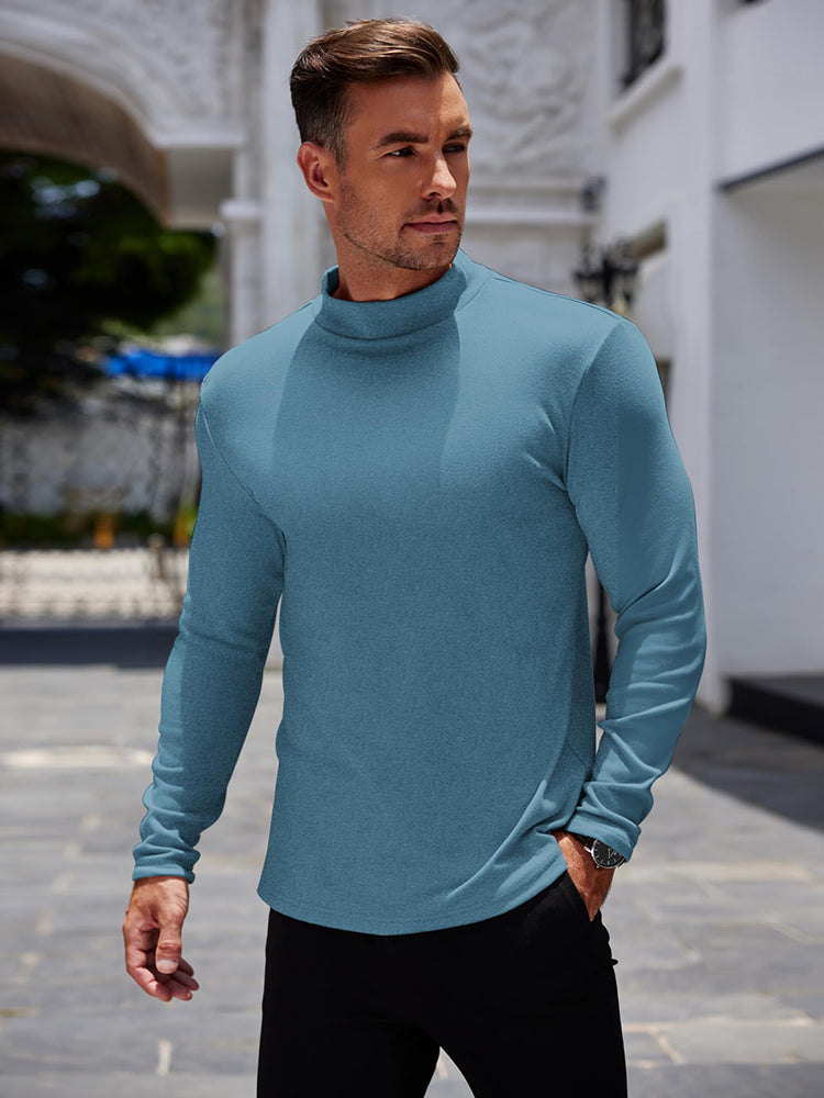 Basic Thermal Turtleneck Pullover Shirt (US Only)