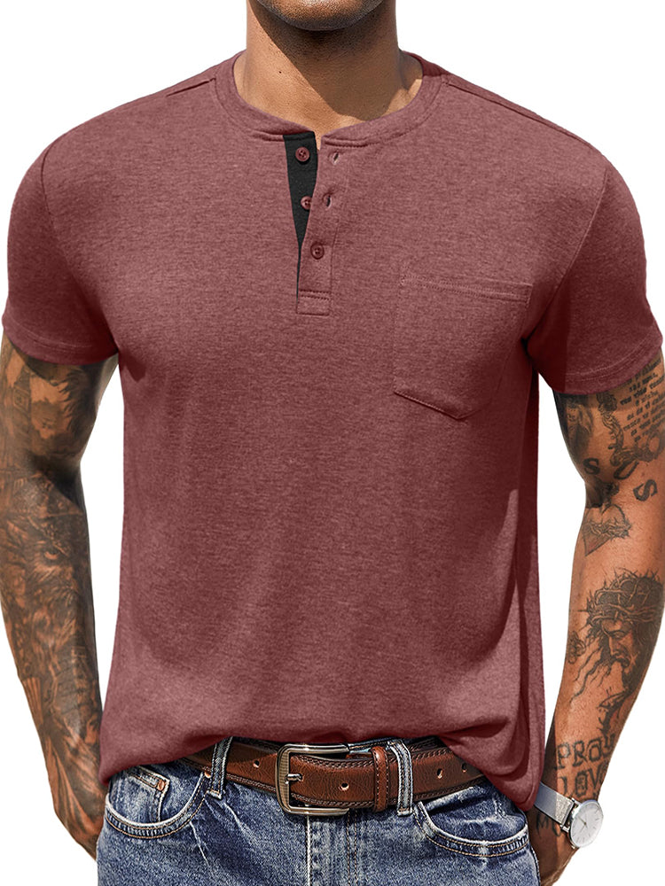 Casual Basic Henley Shirt (US Only)