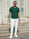 Ribbed Knit Textured Polo Shirt (US Only)