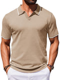 Casual Old Money Knit Polo Shirt (US Only)