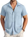 Casual Textured Button Down Shirt (US Only)