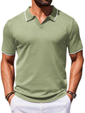 Casual Old Money Knit Polo Shirt (US Only)