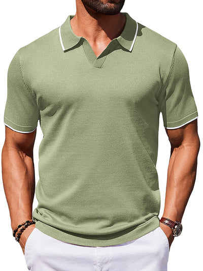 Casual Old Money Knit Polo Shirt (US Only)