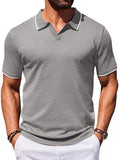 Casual Old Money Knit Polo Shirt (US Only)