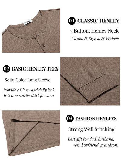 Classic Lightweight Stretch Henley Tee (US Only)