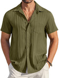 Casual Textured Button Down Shirt (US Only)