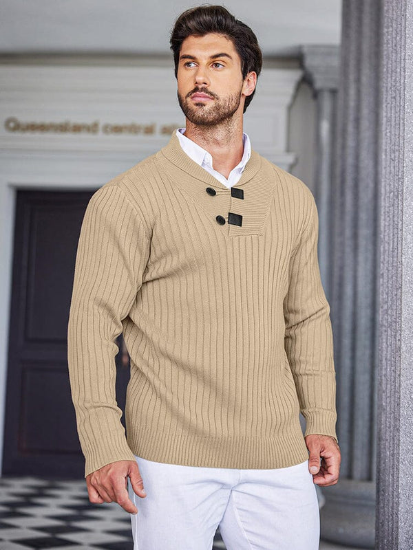 Stylish Shawl Collar Pullover Sweater (US Only) Sweater coofandy 