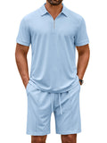 Fashion Polo Shirt Shorts Set (US Only)