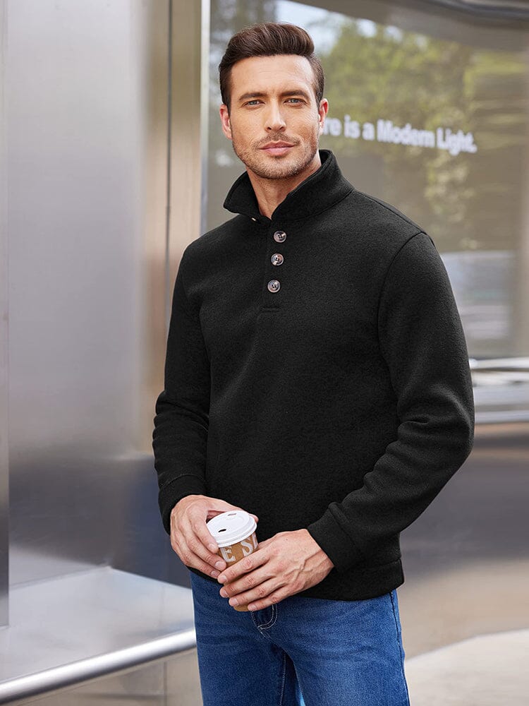 Classic Casual Thermal Knitted Sweatshirt (US Only) Sweaters coofandy 