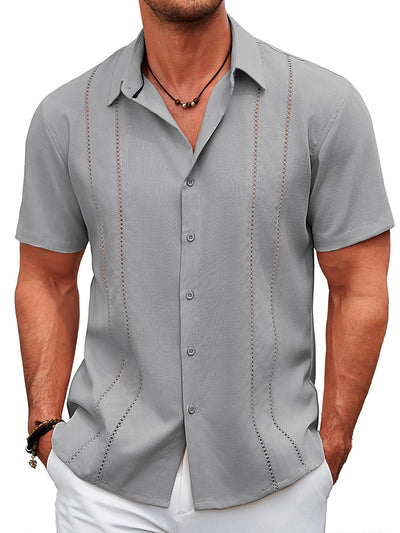 Casual Cuban Guayabera Shirt (US Only)