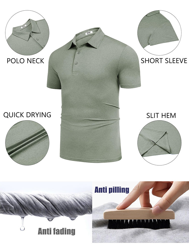 Casual Quick Dry Golf Polo Shirt (US Only)