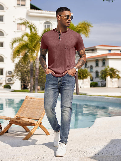 Casual Basic Henley Shirt (US Only)