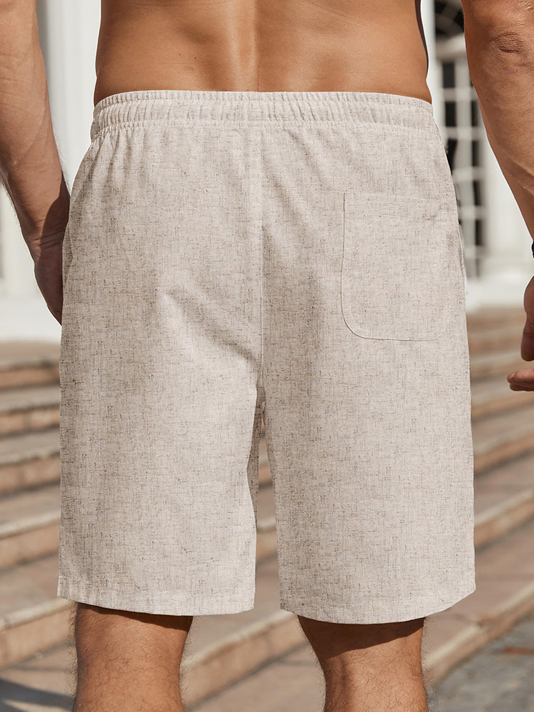 Casual Summer Linen Blend Shorts (US Only)