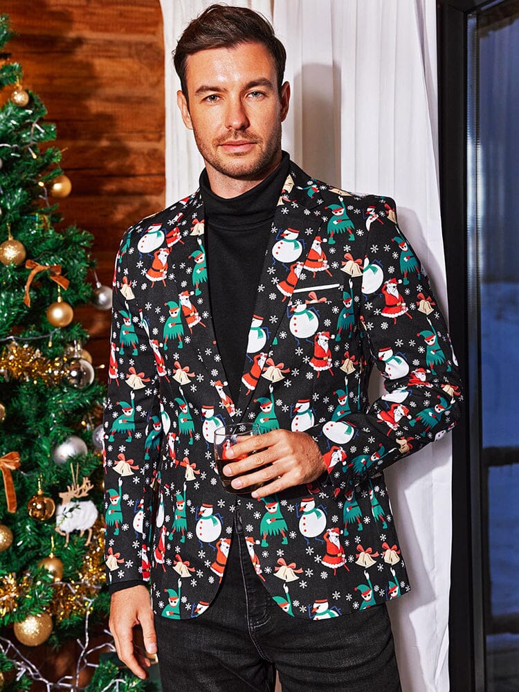 Christmas Suit Party Jacket (US Only) Blazer coofandy 