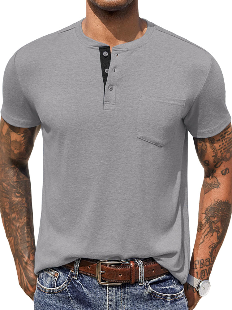 Casual Basic Henley Shirt (US Only)