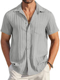 Casual Textured Button Down Shirt (US Only)