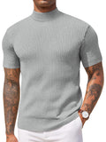 Basic Mock Neck Knit Tee (US Only)