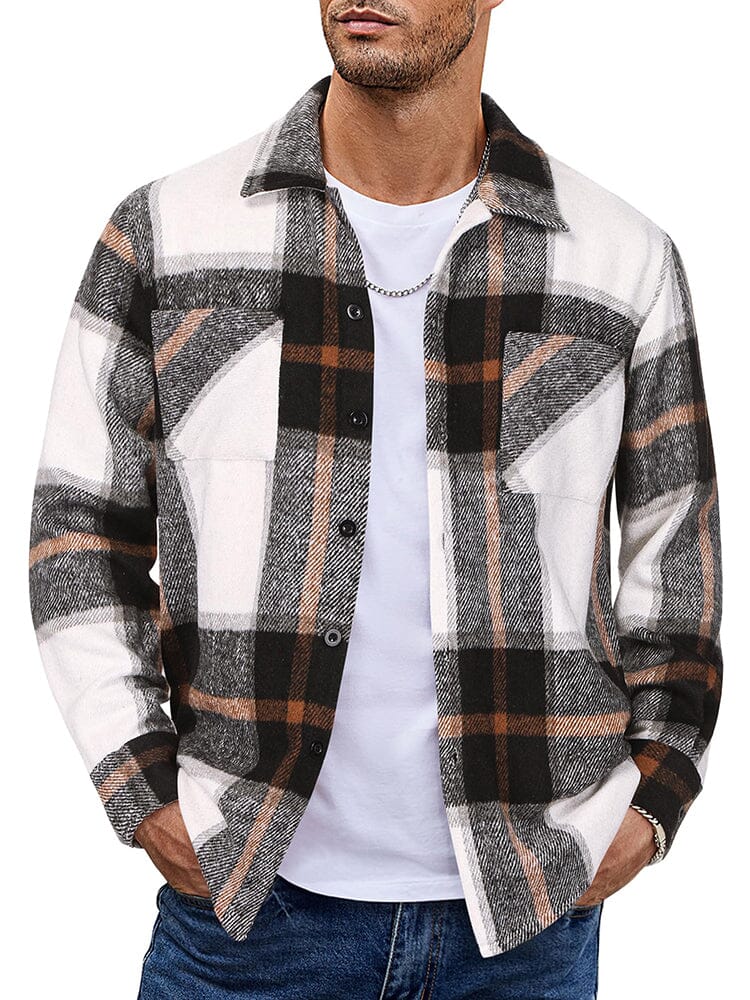 Stylish Comfy Flannel Plaid Shirt (US Only) Shirts coofandy 