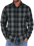 Casual Button Down Plaid Flannel Shirt (US Only)