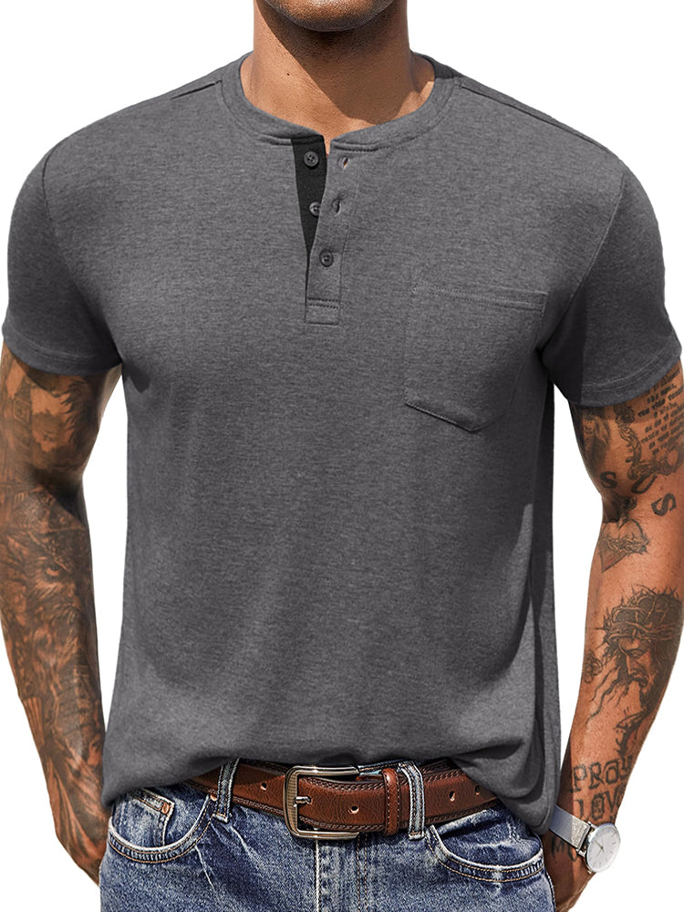 Casual Basic Henley Shirt (US Only)