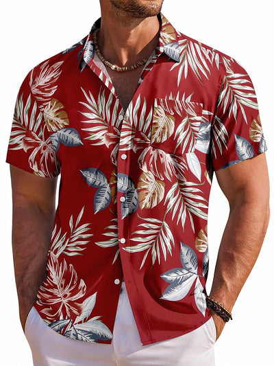 Tropical Holiday Short Sleeve Hawaiian Shirt (US Only)