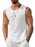 Casual Waffle Knit Muscle Tank Top (US Only)