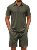 Fashion Polo Shirt Shorts Set (US Only)