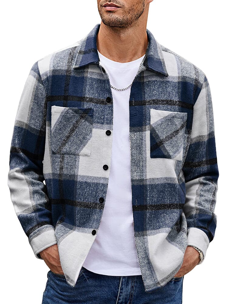 Stylish Comfy Flannel Plaid Shirt (US Only) Shirts coofandy 