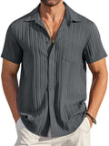 Casual Textured Button Down Shirt (US Only)