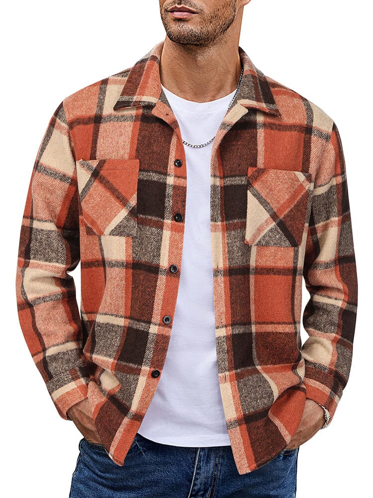 Stylish Comfy Flannel Plaid Shirt (US Only) Shirts coofandy 