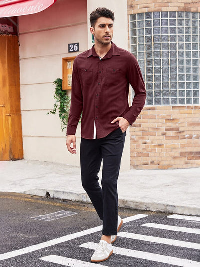 Cozy Soft Button Shirt (US Only) Shirts coofandy 