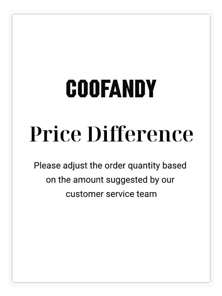 Price Difference Link coofandy 