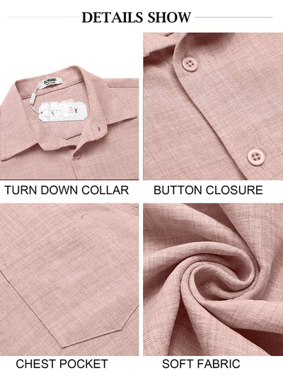 Textured Short Sleeve Button Down Shirt (US Only)