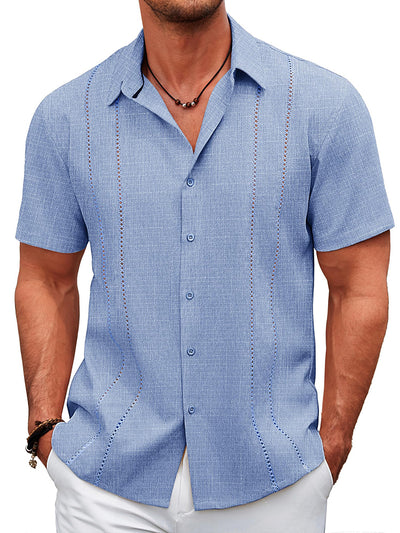 Casual Cuban Guayabera Shirt (US Only)