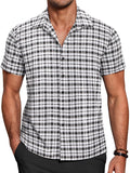 Casual Button Down Plaid Shirt (US Only)