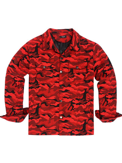 Flannel Checked Lined Shirt Shirts coofandy Red Camo S 